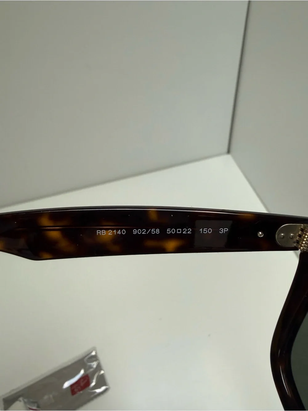 Ray-Ban Men’s Tortoiseshell Wayfarer Sunglasses with Polarized Black Lenses